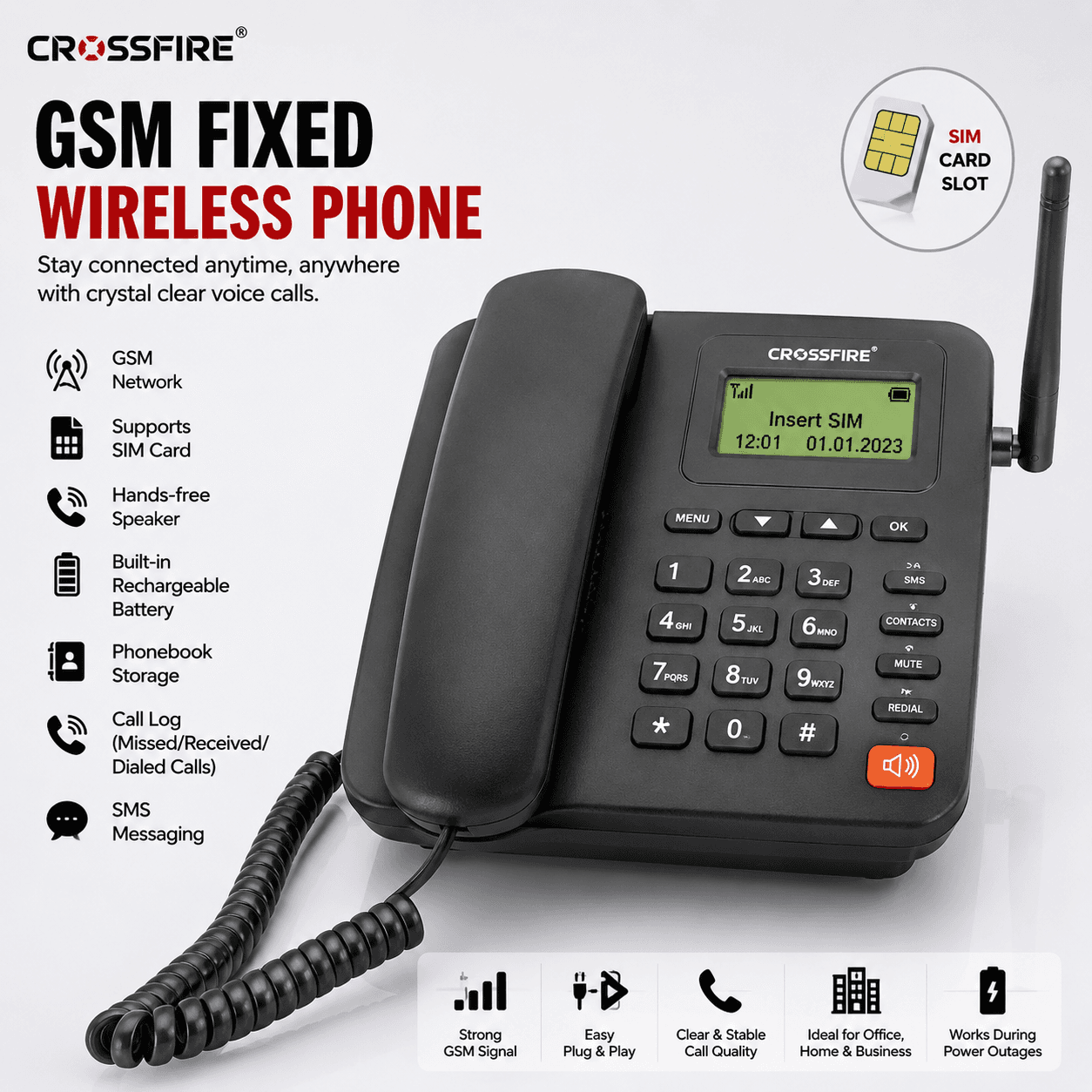 CrossFire Gsm Fixed Wireless Phone 2