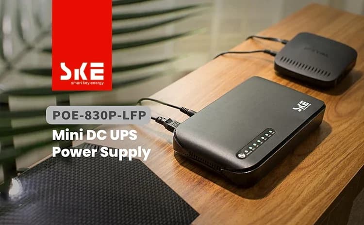 SKE POE-830P Mini DC UPS POE Router Power Bank 20000mAh 10
