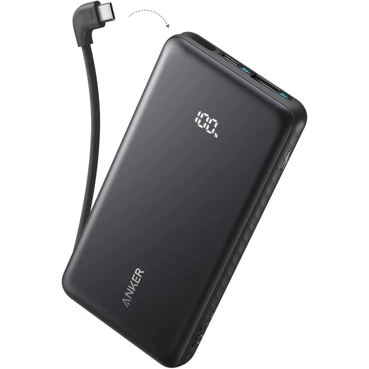 Anker Slim Power Bank Built-in 90 Cable Anker Zolo  - 10k  22.5w 2