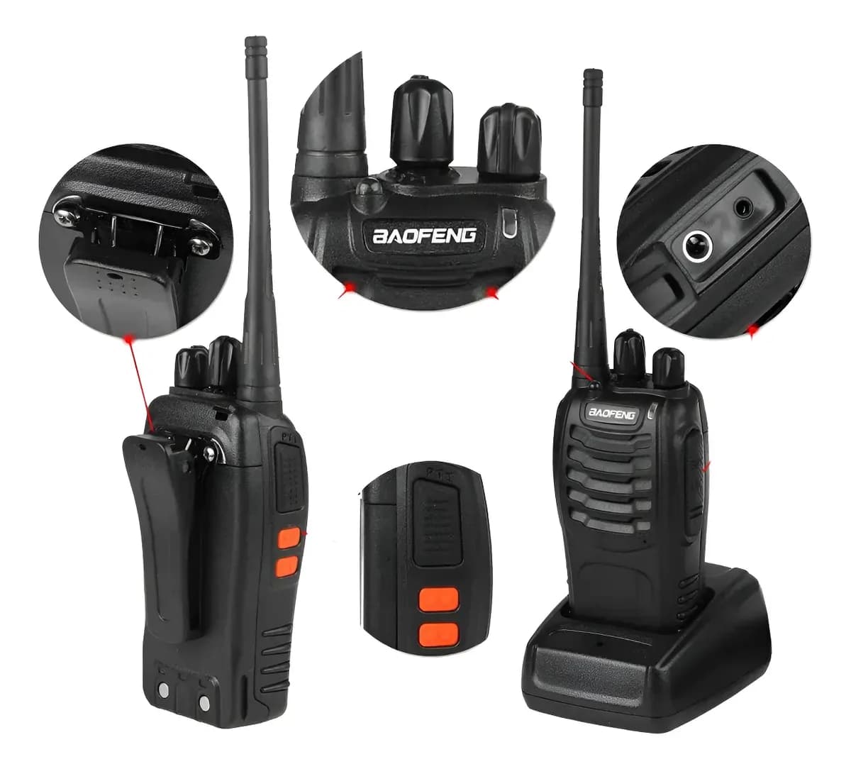 Baofeng BF-777S Walkie Talkie Two-Way Radio 400-470MHz 16CH – 3 Pieces 4