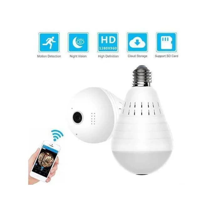 4G WiFi Panorama Security Camera Bulb 3