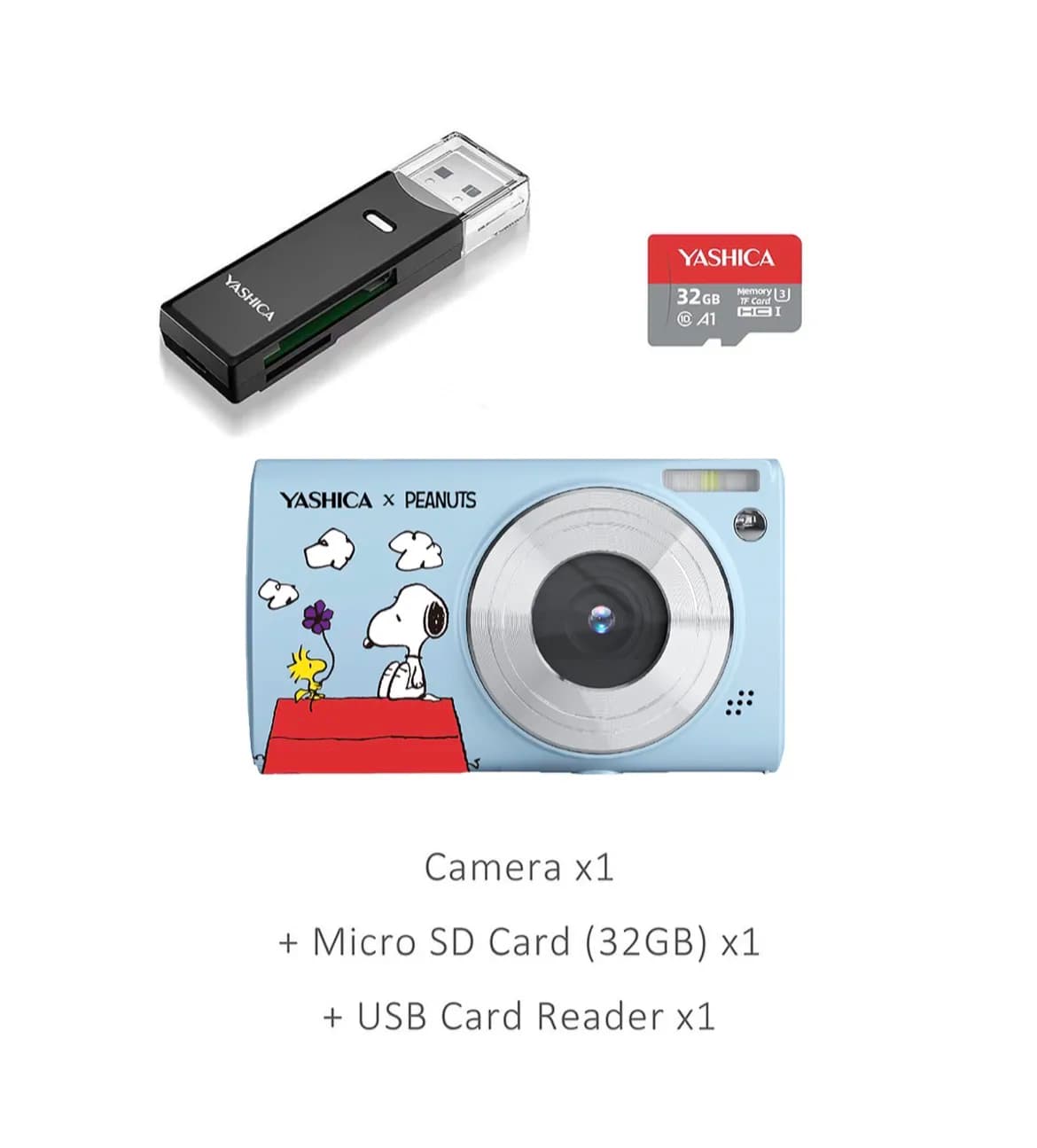 Yashica X Peanuts Digital Camera - Sky Blue 4