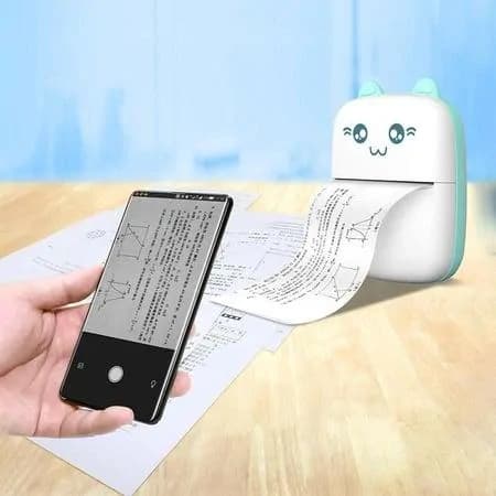 C9 Mini Thermal Printer & Paper – Blue 4