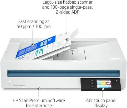 HP ScanJet Enterprise Flow N6600 Fnw1 Document Scanner