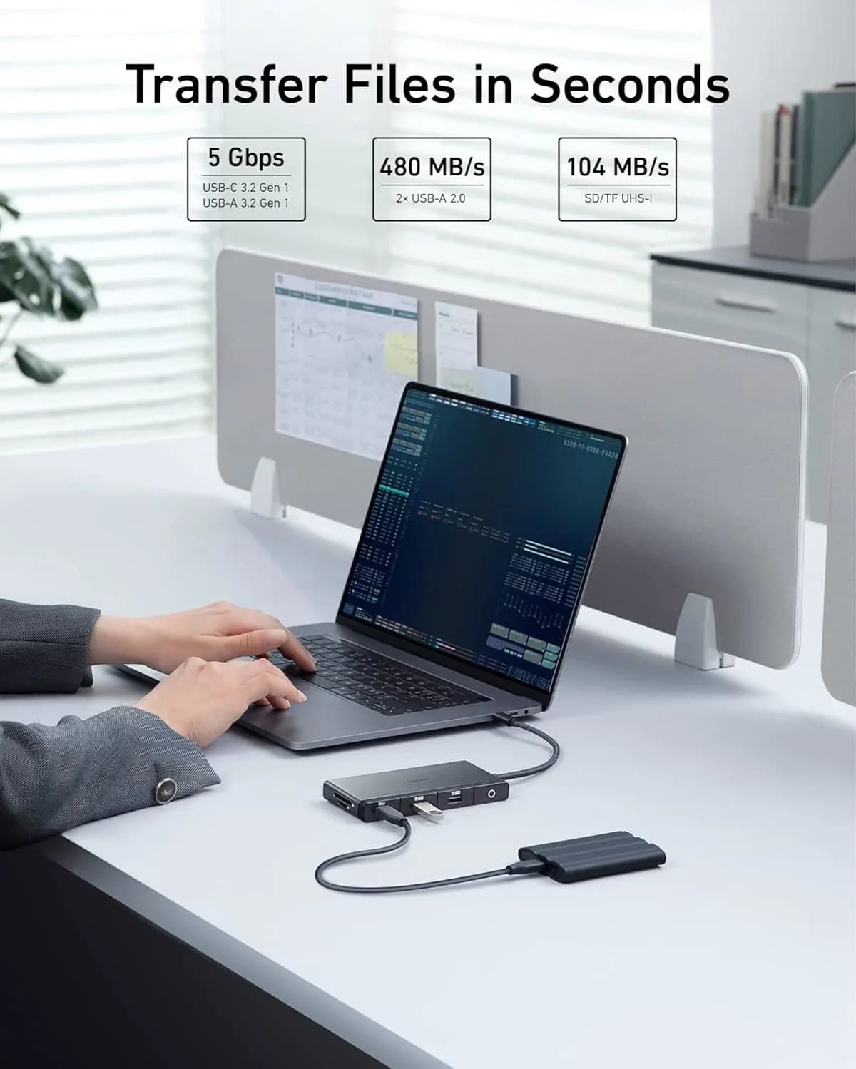 Anker 552 A8373 9-in-1 USB-C Hub 4K HDMI 5