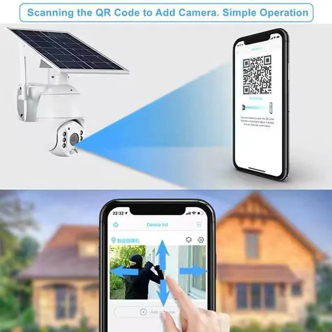 Techuk Solar Powered 4g Simcard Ptz Cctv Wireless Camera 4