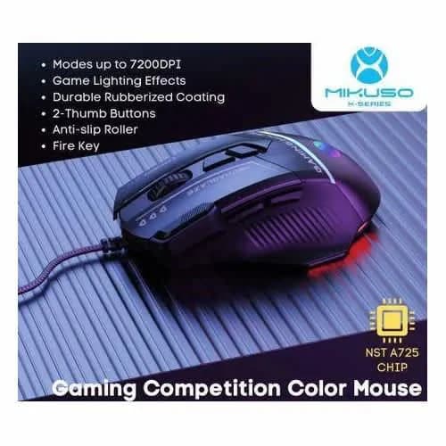 Xm-064 Mechaglaze Wired Gaming Rgb Mouse 3