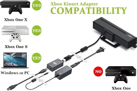 Kinect Adapter for Xbox One S, Xbox One X, PC Windows 4