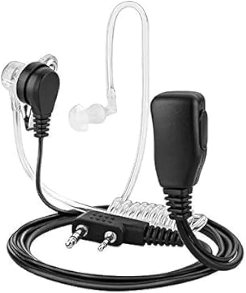 Baofeng Walkie Talkie Airtube Transparent Headset PTT 3