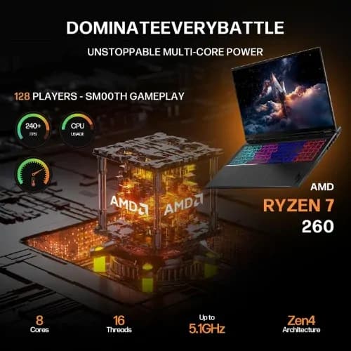 Acer Nitro V 16s AI (ANV16S-41-R2AJ) Amd Ryzen 7-260 32gb ram 1tb ssd 8gb NVvidia GeForce Rtx 5060 5