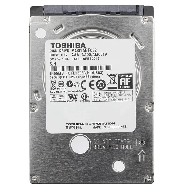 Toshiba 320GB SATA Laptop Internal Hard Drive 4