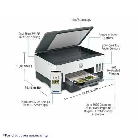 Hp Smart Tank 720 Wireless All-in-One Printer (6UU46A) 4