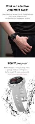 IP68 Waterproof Heart Rate Sleep Monitor Smart Watch 5