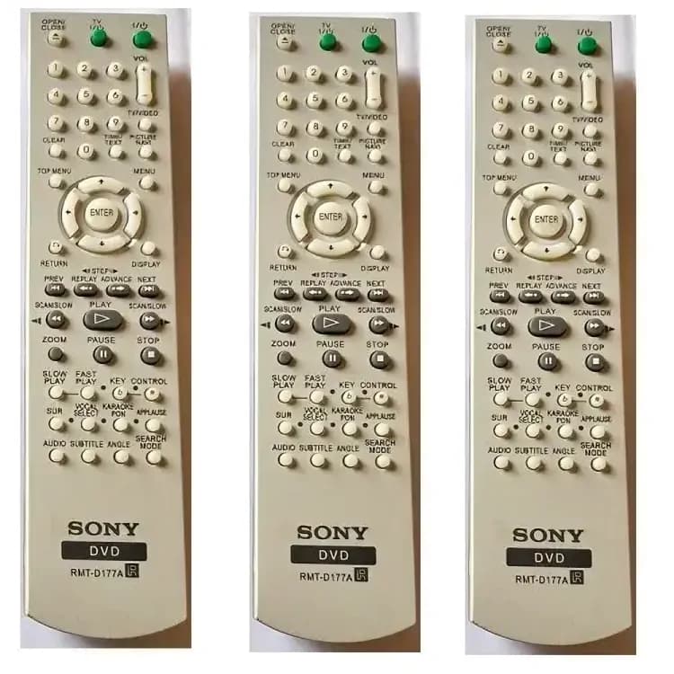 Sony RMT D177A Replacement DVD Remote Control 3