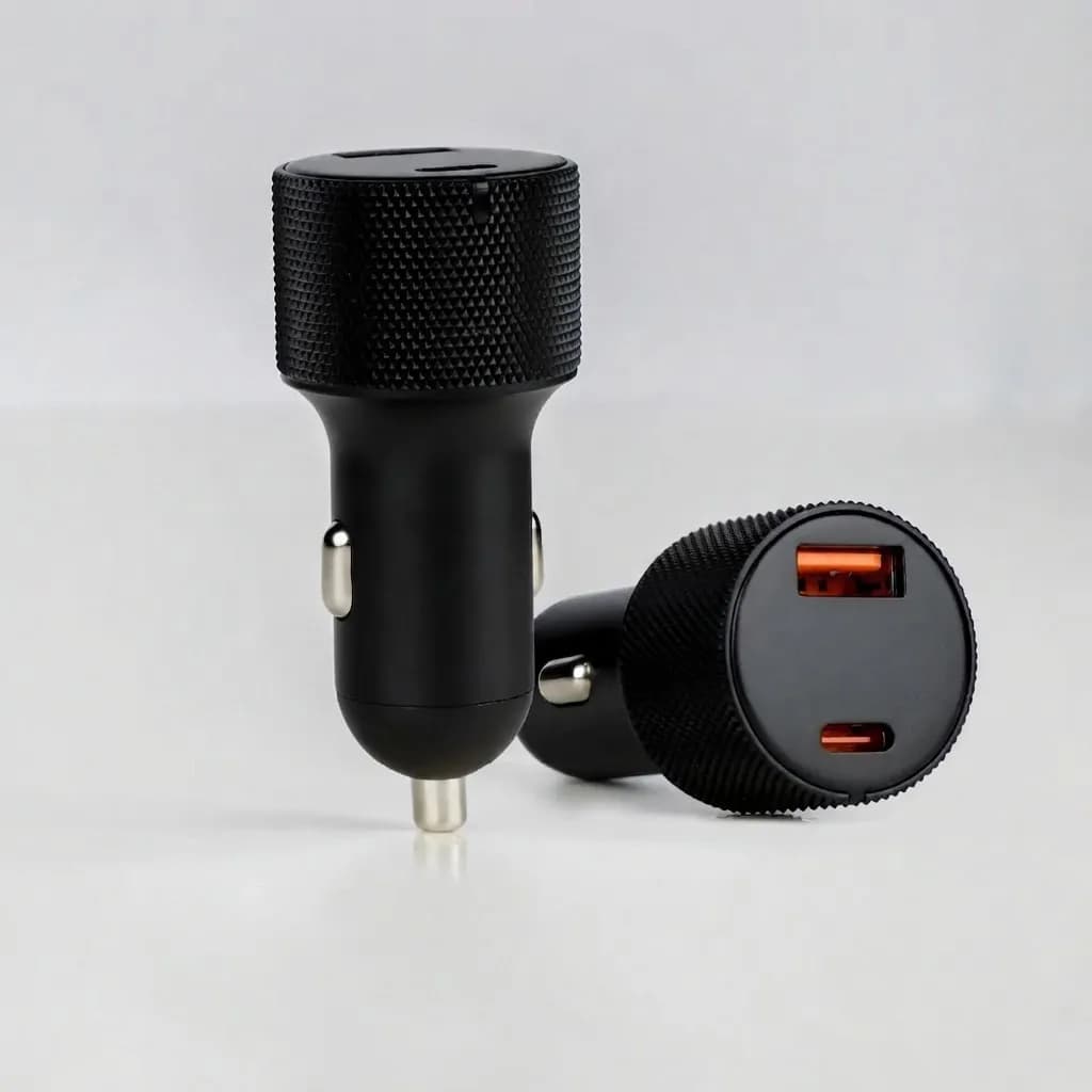 Car Charger 75W Dual port A+C, QC-17P