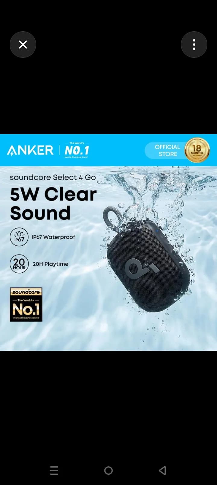 Anker Soundcore Select 4 Go Bluetooth Shower Speaker 2