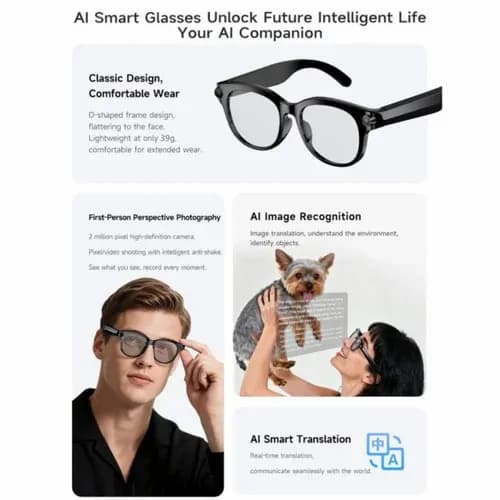 M89 Smart Sunglass 900W Camera AI Glass ChatGPT ANC BT Call Music 5