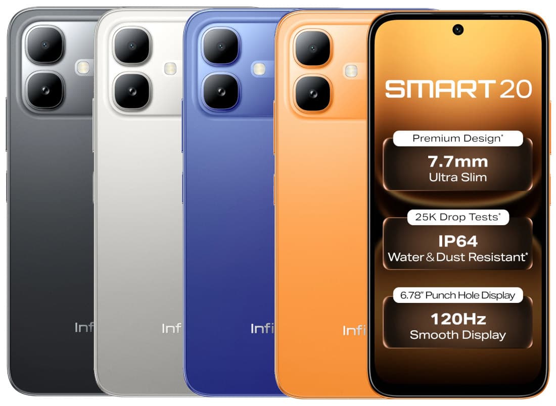 Infinix Smart 20 4gb Ram 128gb Rom 6.78 inch Dual Sim 5200mAh Andriod 16 3