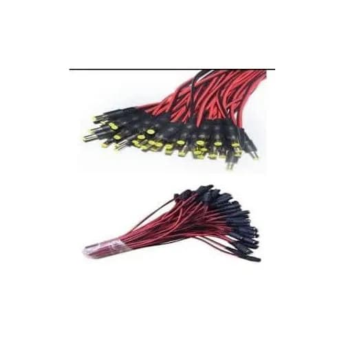 DC Power Jack Connector Cable Male - 25 Pairs And Female -50 Pieces