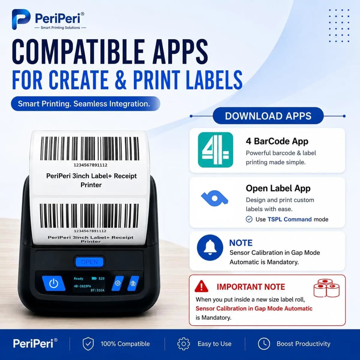 Mini Portable Bluetooth Printer - Thermal Printer 4