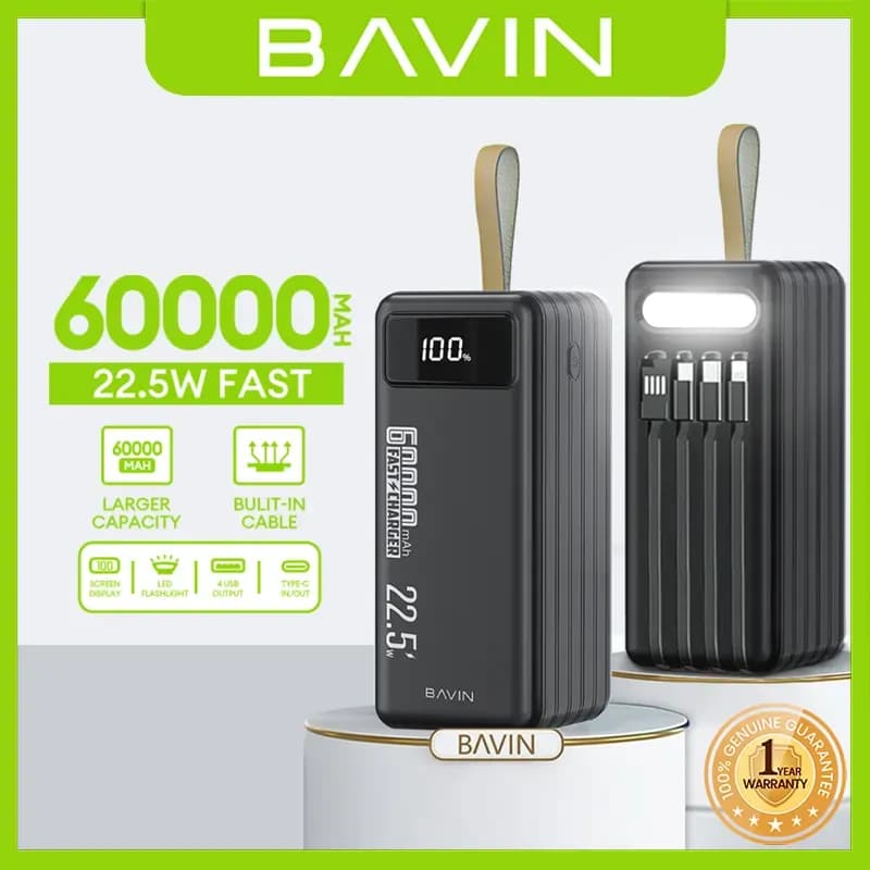 Bavin Original 60,000 mag power bank pc 033s 3