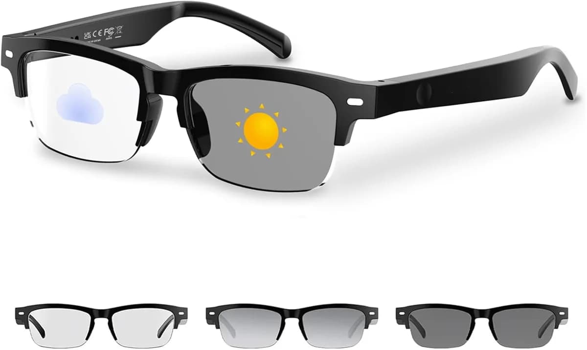Smart Ultra High Definition Bluetooth Photochromic Sunglasses