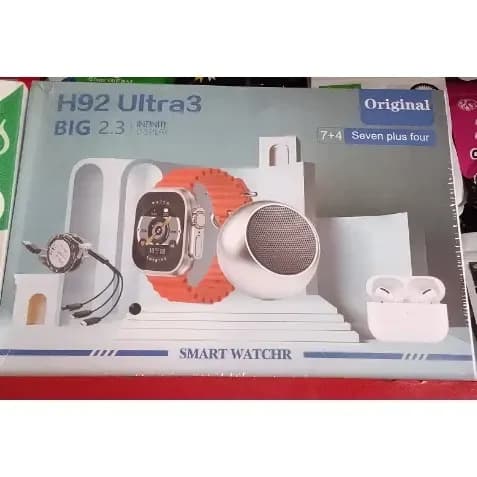 H92 Ultra3 Smart Watch Big 2.3" Infinite Display + Wireless Earbuds + Mini Speaker Combo 2