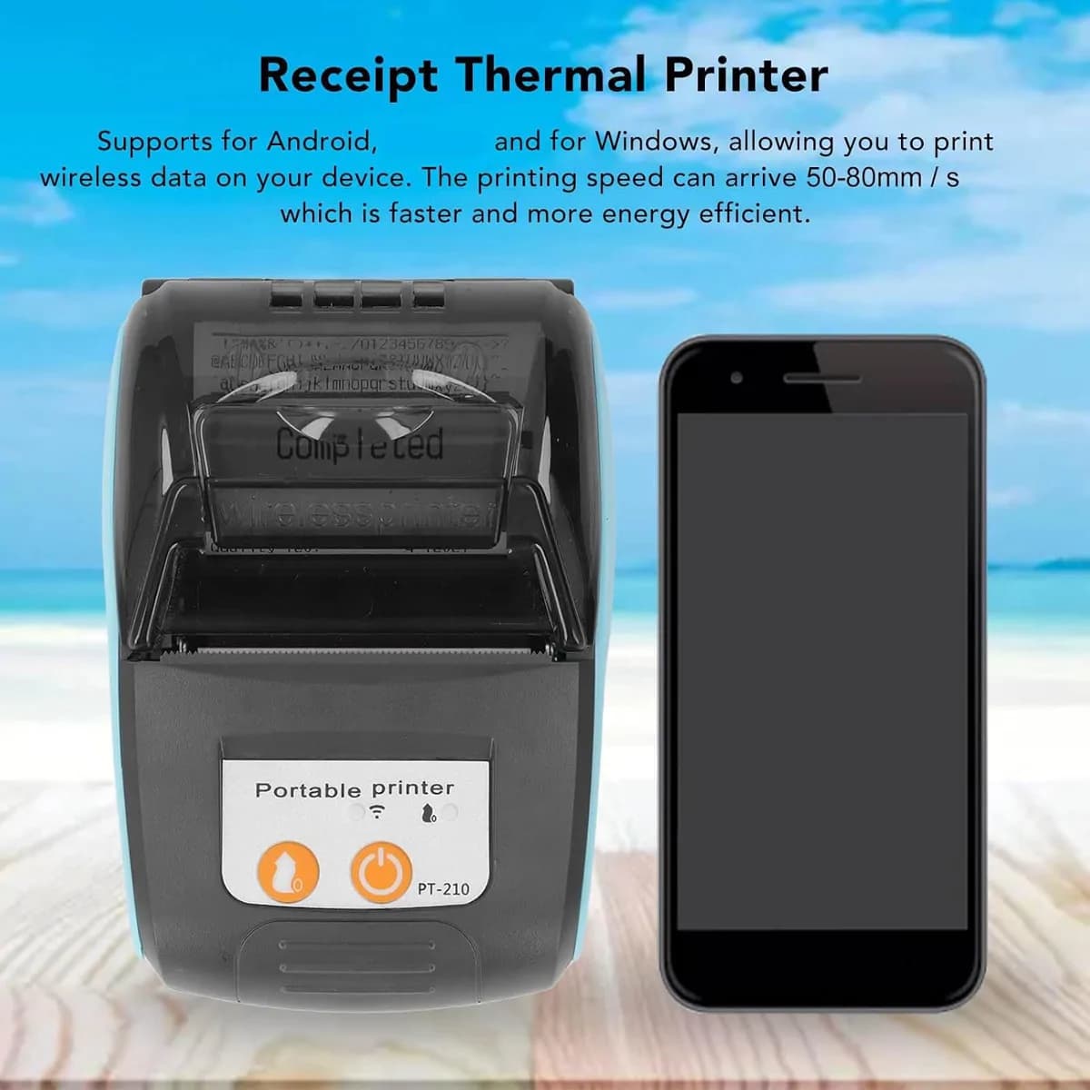 Bluetooth Mobile Pos  Thermal Printer 58mm 8