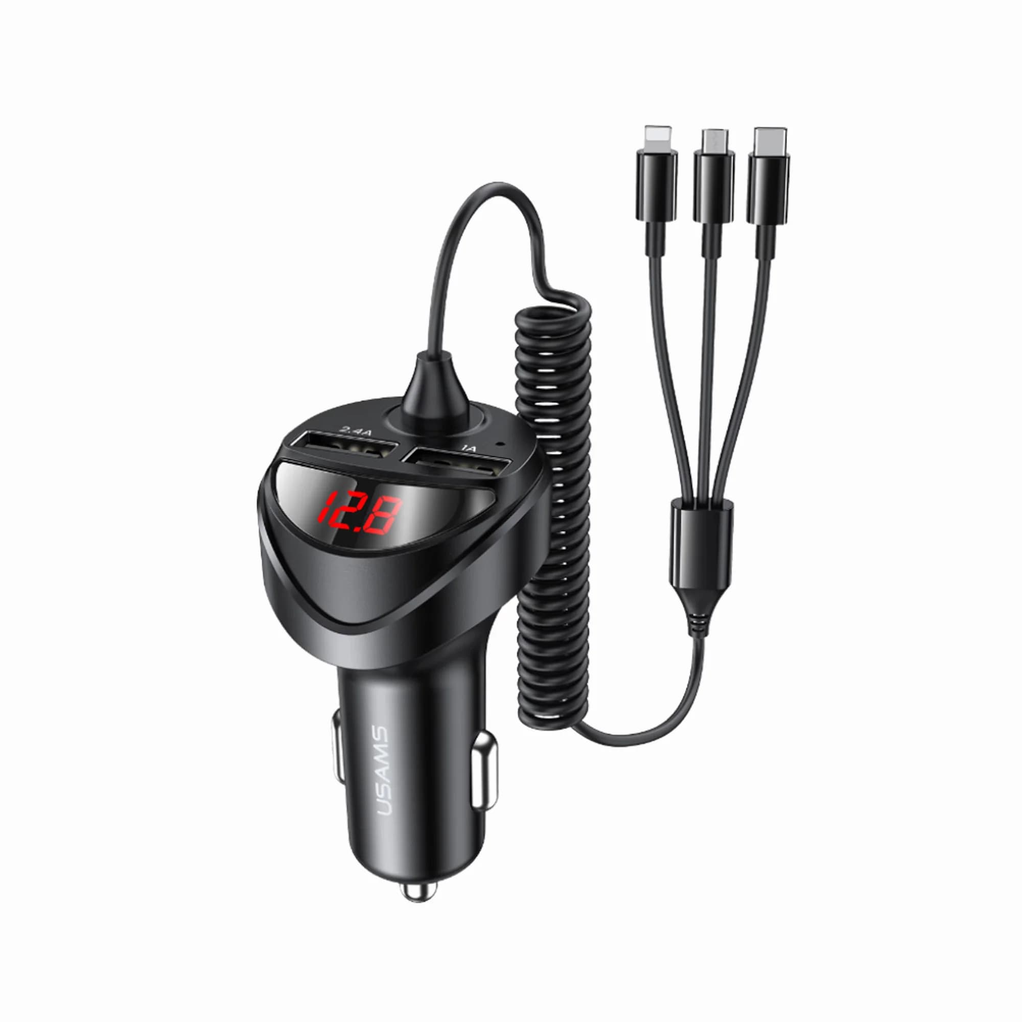 Usams 3.4A Dual USB Car Charger 2