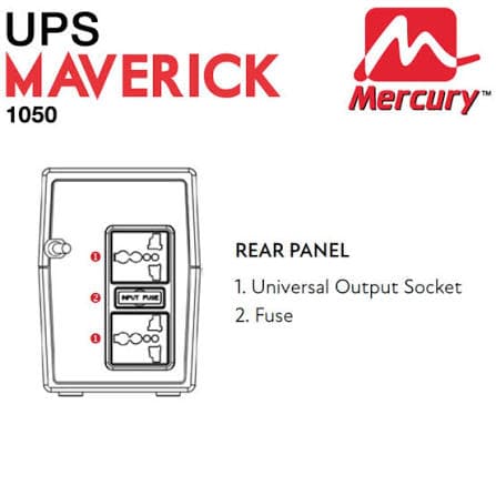 MERCURY MAVERICK UPS MAV1050 1050VA LINE Interative Ups with Inbuilt AVR (NWE) 3