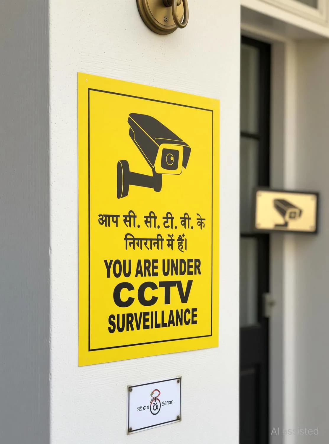 Cctv Security System Wall Sticker Sign 2