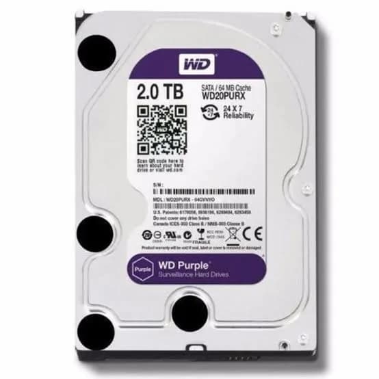 Western Digital Purple 2TB Surveillance HDD 5