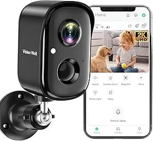 Battery Wlan 1080p Wireless Rechargeable Battery Security Camera