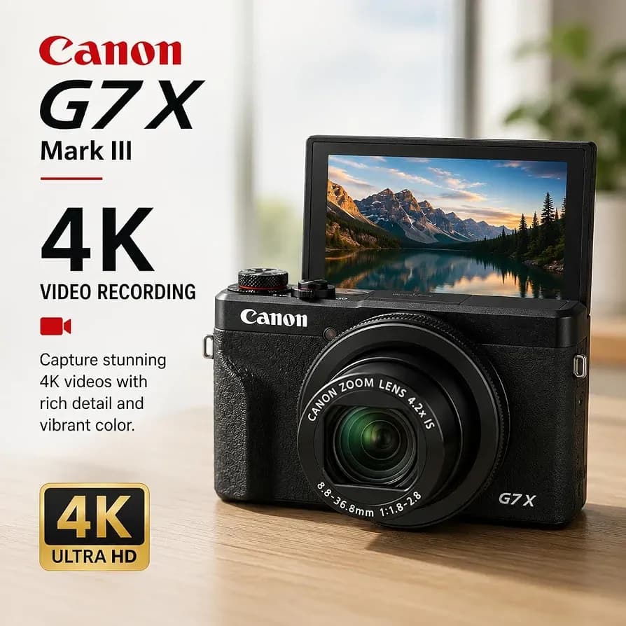 Canon Powershot G7 X Mark Iii Digital Camera- Black