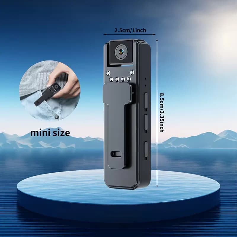 Mini Camera - Hd Micro Cam Magnetic Body Camera Loop Recording Camcorder Security