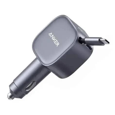 Anker Retractable Usb-c Car Charger, 75w Retractable Cable 2