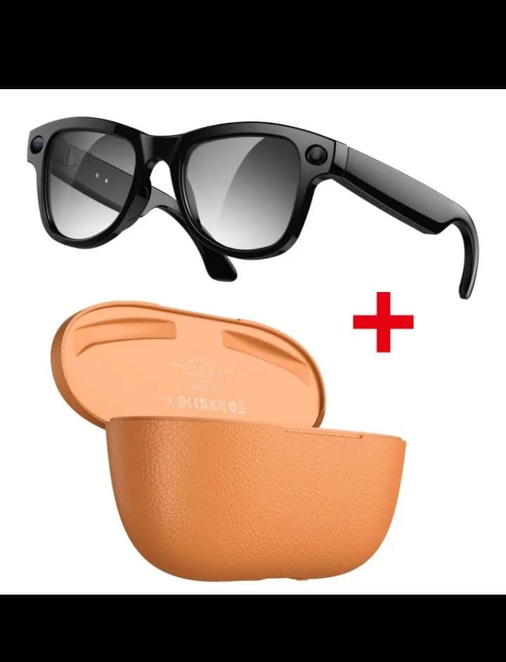 2000W Pixel M02 Ultra Smart Sunglasses, 2 Lens & Charging Case, 4K Video Camera, AI Photo Translation 4