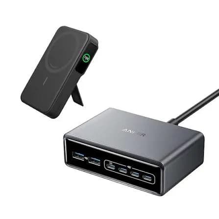 Anker Prime Charger 200w 6port Gan Charging Station  Black 3