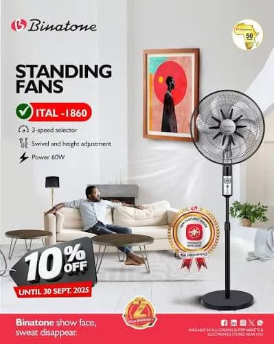 Binatone Standing Fan With Remote Control ital1860 18Inches 3