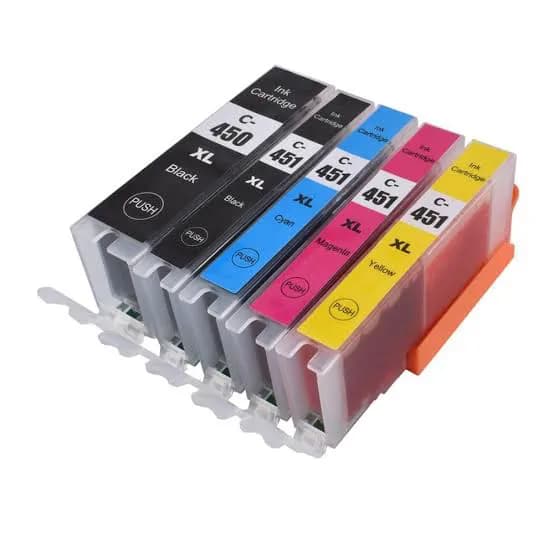 Canon 451 Refillable Ink Cartridges 5 Pcs 2