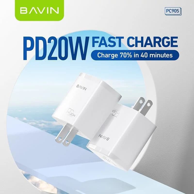 Bavin Fast Charging head charger for iphones and Samsung 3