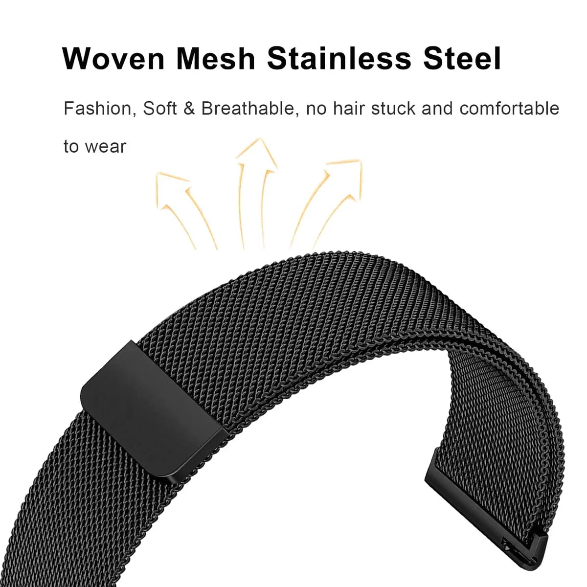 Magnetic Milanese Strap For Samsung Amazfit Huawei Watch 22mm 4