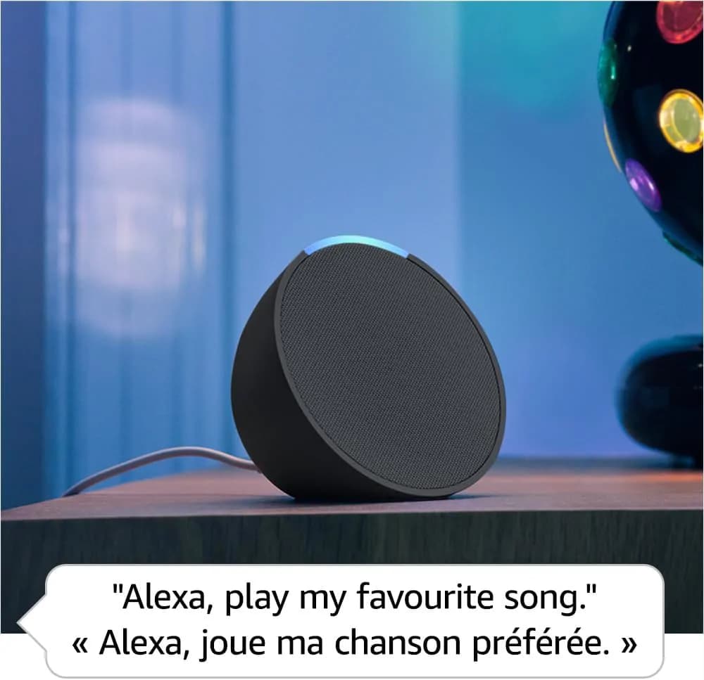 Amazon Echo Pop Smart Speaker with Alexa Charcoal 5