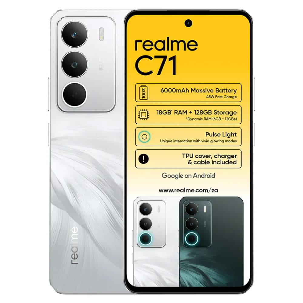 RealMe C71 6gb ram 128gb rom 6.67-inch 6,300mAh