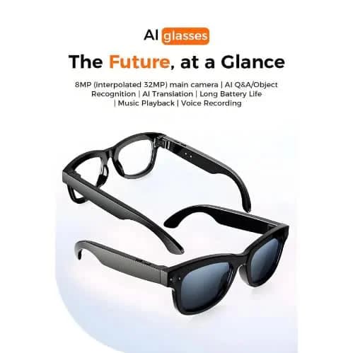 M01s Smart Sunglasses 8MP HD Camera AI ChatGPT ENC BT Call Red 4