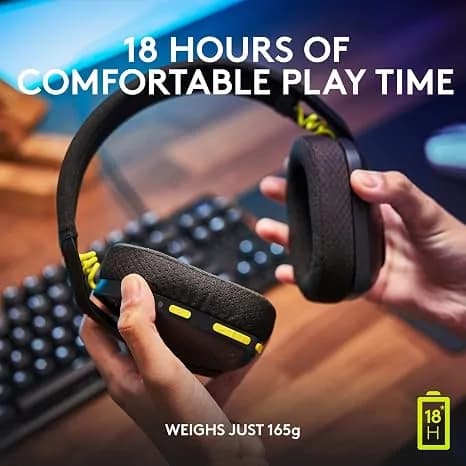 Logitech G435 Lightspeed Wireless Gaming Headset - Black | Lightweight over-ear headphones 2