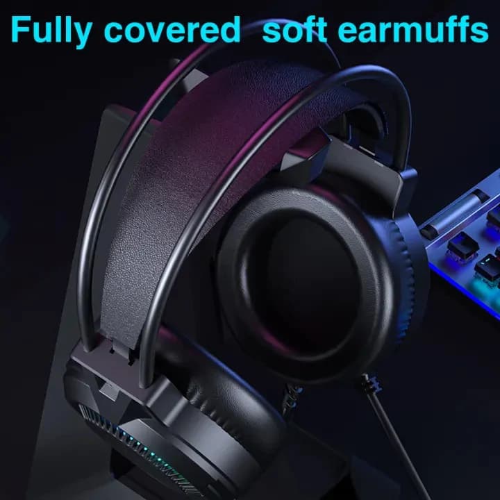 Hp H100 Backlight Usb Wired Gaming Headset For Pc Computers Games 6