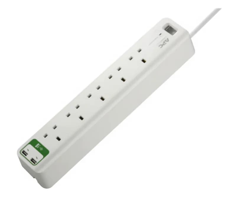 APC Surge Protector Extension 5 Way 2 USB 230V UK 2