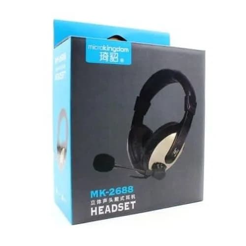 MK-2688 PC Gaming Headset with Mic & Noise Cancellation – Black