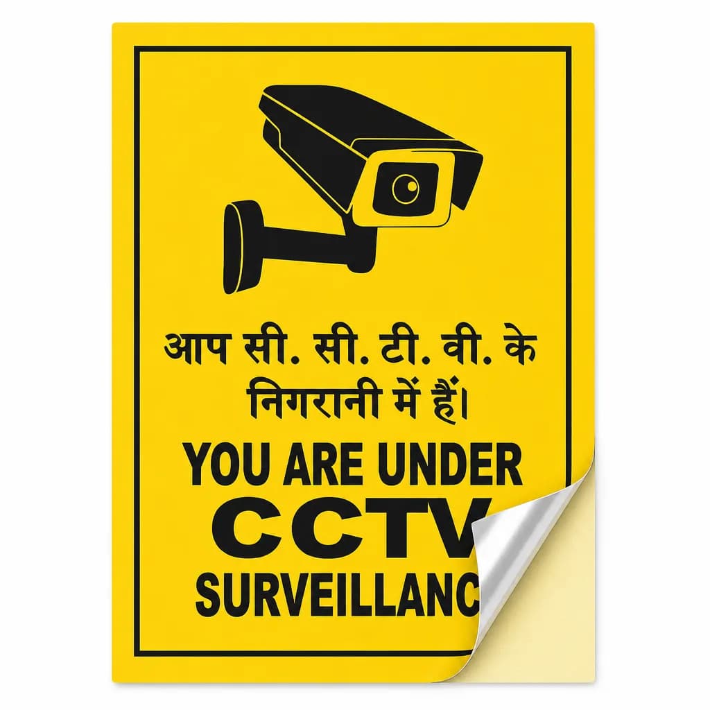 Cctv Security System Wall Sticker Sign